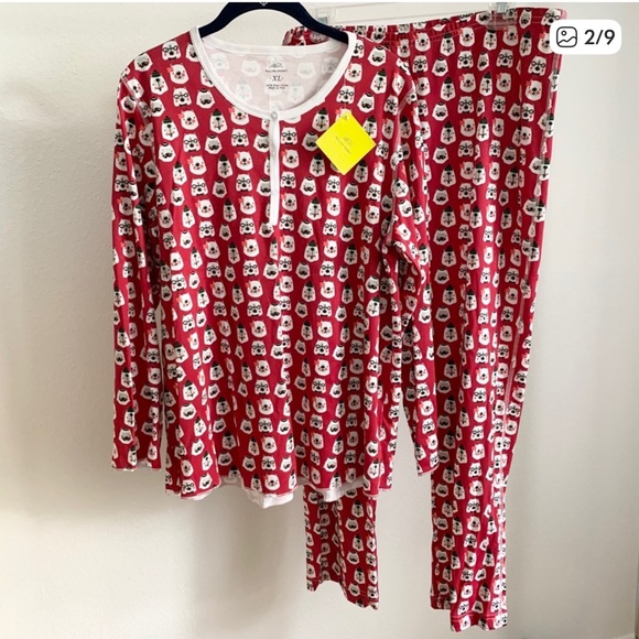 NEW Roller Rabbit Bearry Holidays Pajamas- Size XL - Picture 3 of 3